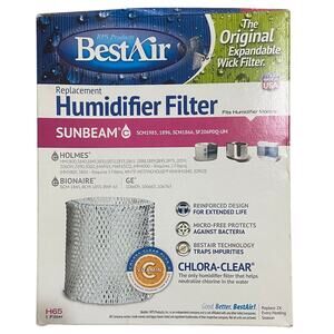 Best Air H65 Humidifier Replace Filter Sunbeam Holmes GE Bionaire Chlora Clear